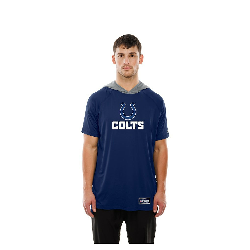 Indianapolis Colts New Era Combine Authentic Hooded Raglan Short-Sleeve T-Shirt Royal - NFL