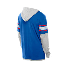 New York Giants New Era Twofer Layered Long Sleeve Hoodie T-Shirt Royal - NFL