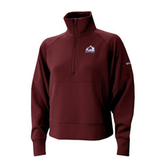 Colorado Avalanche - Columbia Women's Wickhams Hills Raglan Omni-Wick Half-Zip Pullover Maroon