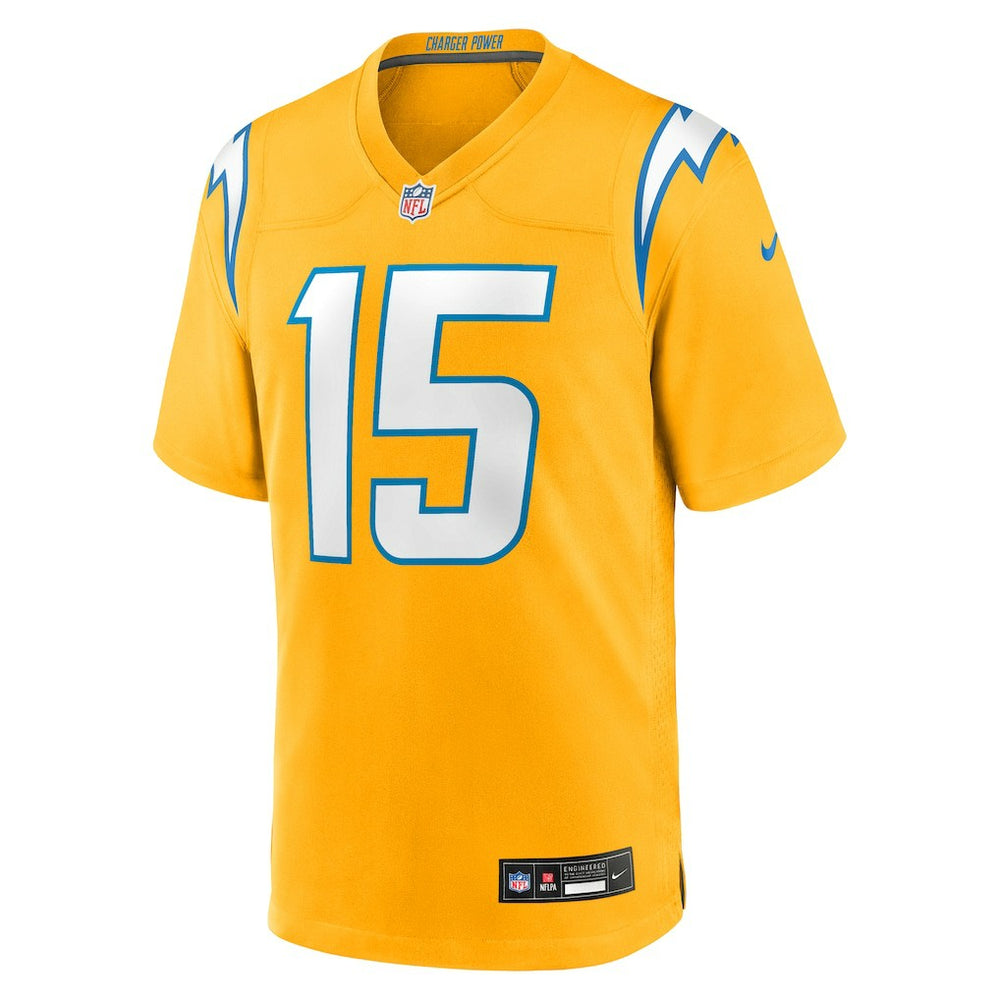 Ladd McConkey Los Angeles Chargers Alternate Charger Power Game Player Jersey Gold - Nike