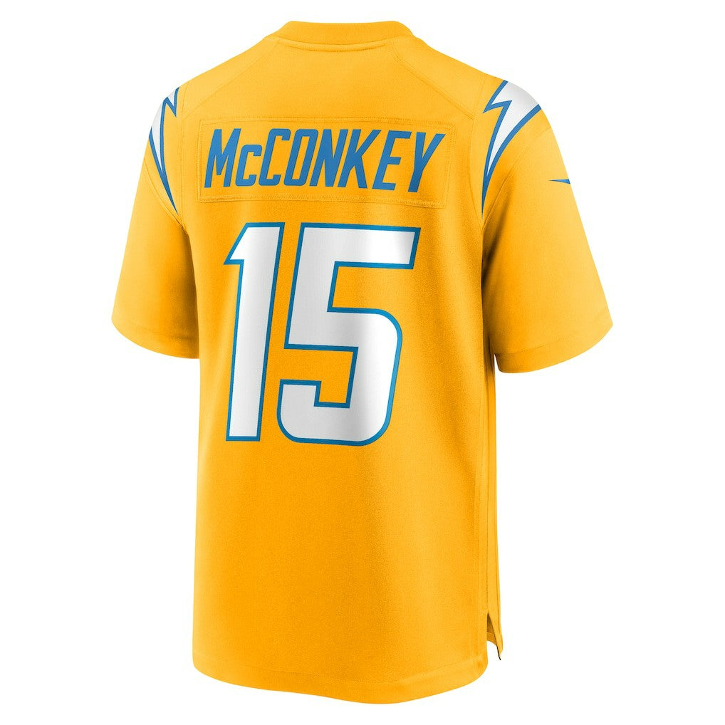 Ladd McConkey Los Angeles Chargers Alternate Charger Power Game Player Jersey Gold - Nike