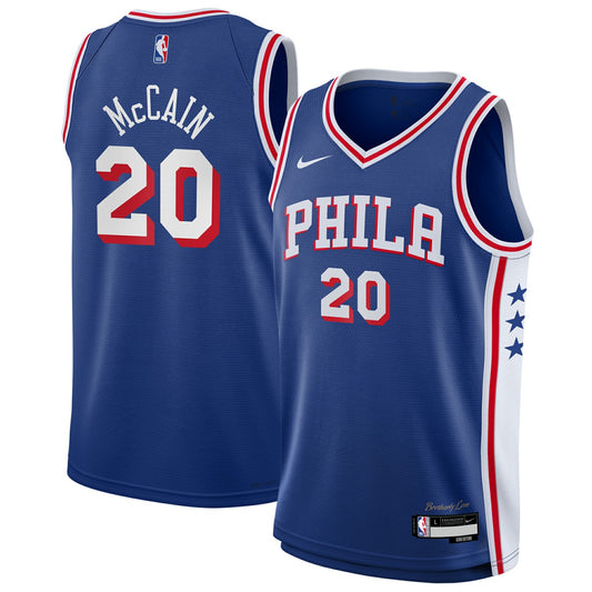Jared McCain Philadelphia 76ers Youth Swingman Jersey - Icon Edition - Royal | NBA Jerseys