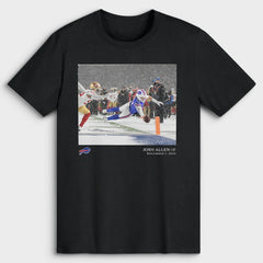 Josh Allen Buffalo Bills NFL Flash Features Week 13 T-Shirt Black - NFL