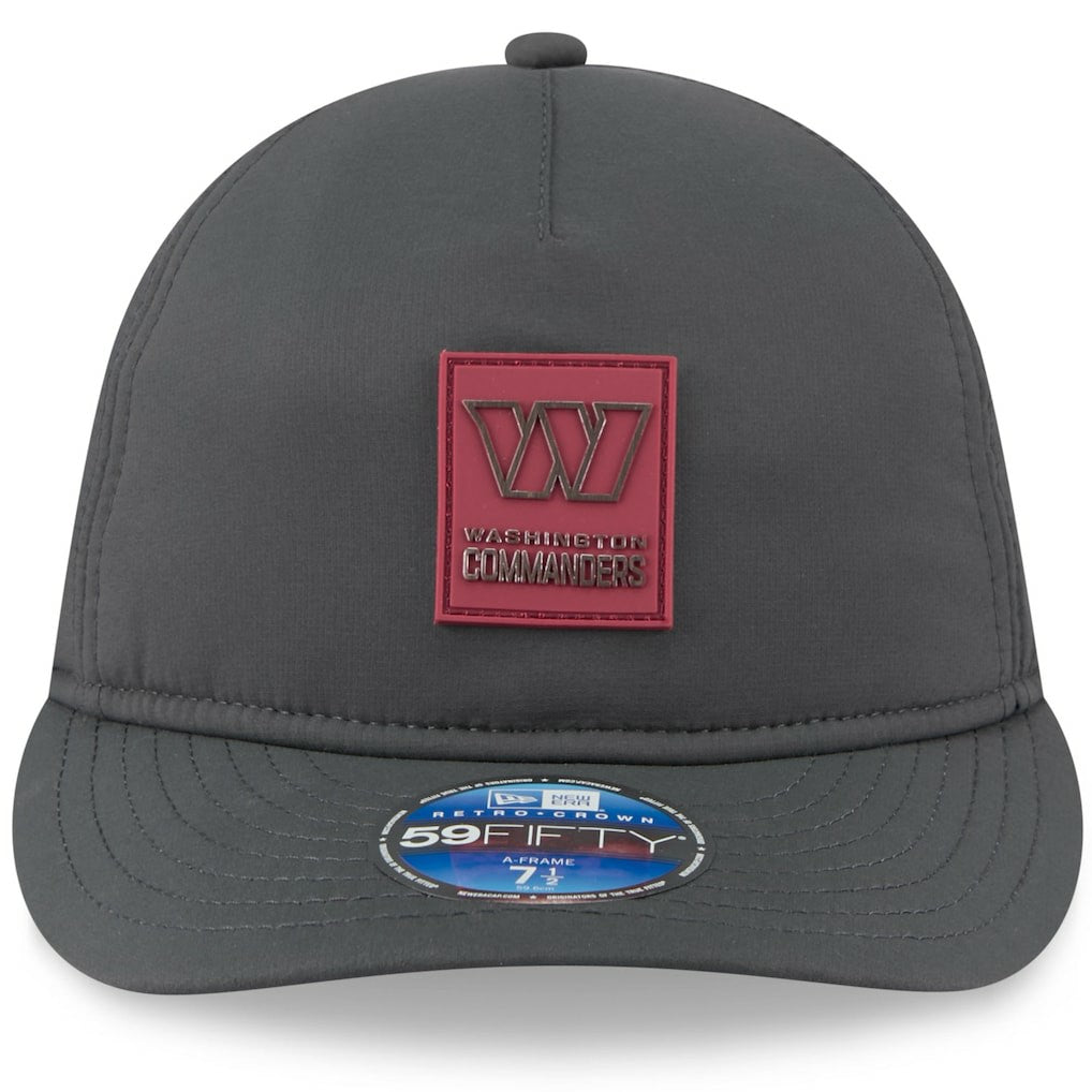 Washington Commanders New Era 2025 Sideline Cold Weather Retro Crown 59FIFTY Fitted Hat Charcoal - NFL
