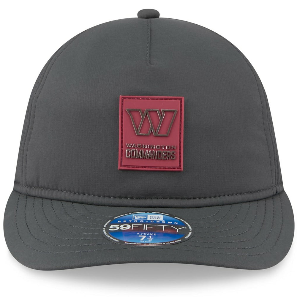 Washington Commanders New Era 2025 Sideline Cold Weather Retro Crown 59FIFTY Fitted Hat Charcoal - NFL