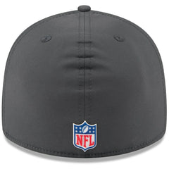 New Orleans Saints New Era 2025 Sideline Cold Weather Retro Crown 59FIFTY Fitted Hat Charcoal - NFL