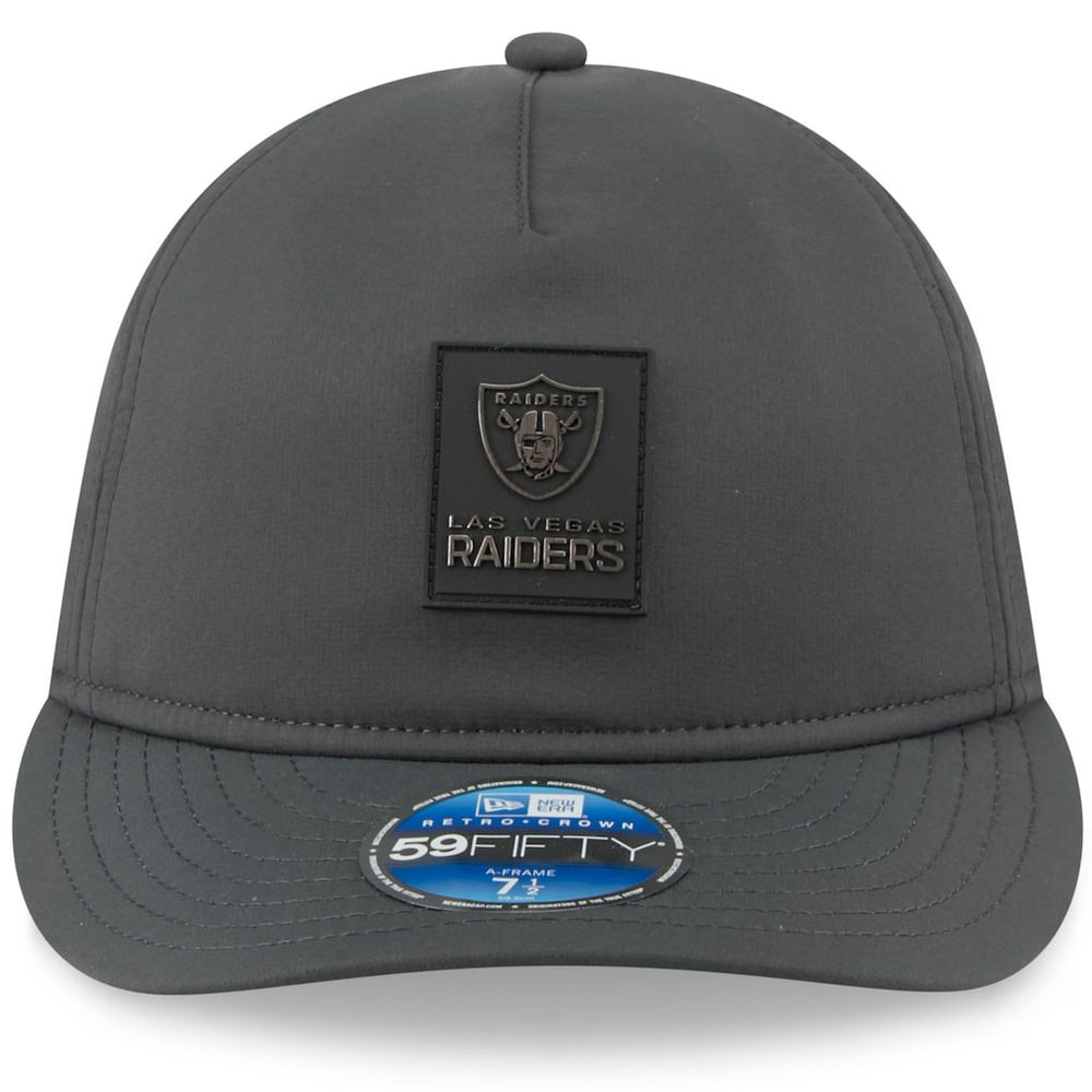 Las Vegas Raiders New Era 2025 Sideline Cold Weather Retro Crown 59FIFTY Fitted Hat Charcoal - NFL