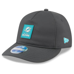 Miami Dolphins New Era 2025 Sideline Cold Weather Retro Crown 59FIFTY Fitted Hat Charcoal - NFL