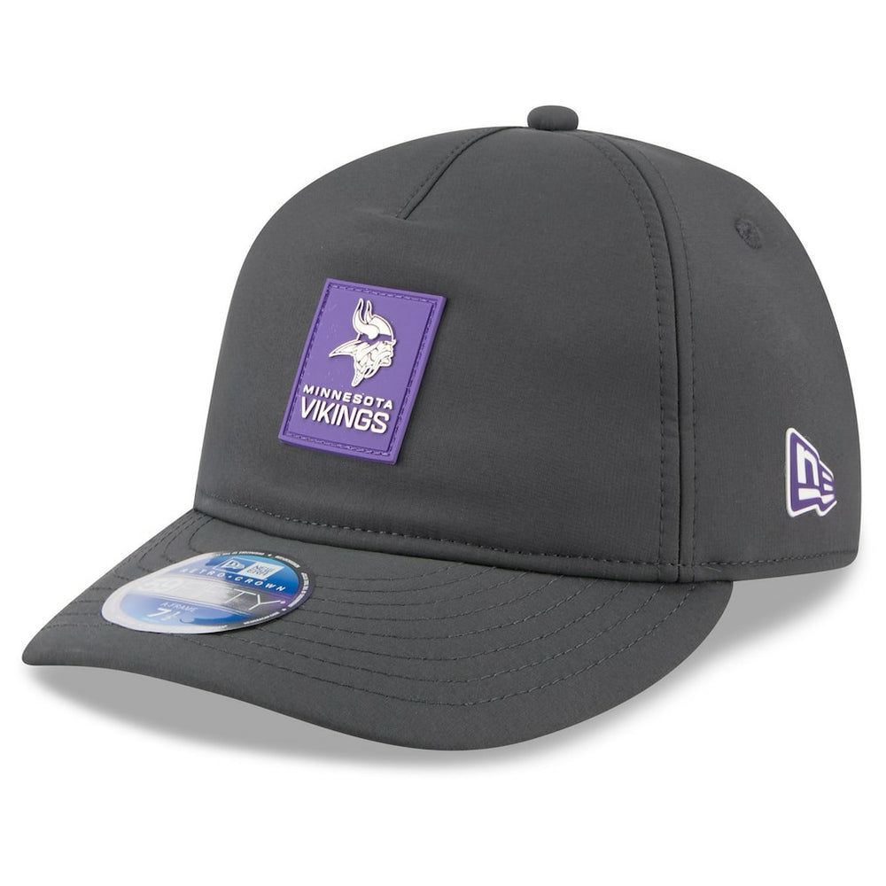 Minnesota Vikings New Era 2025 Sideline Cold Weather Retro Crown 59FIFTY Fitted Hat Charcoal - NFL