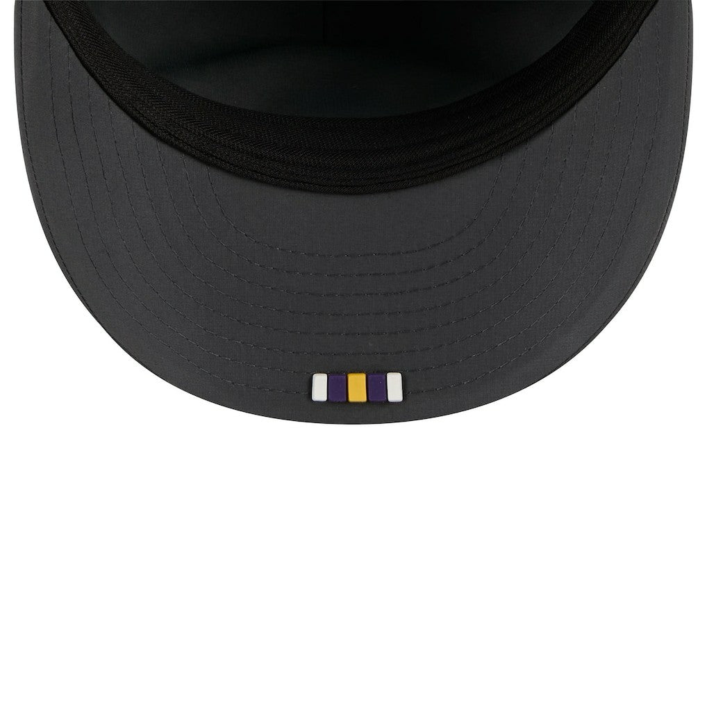 Minnesota Vikings New Era 2025 Sideline Cold Weather Retro Crown 59FIFTY Fitted Hat Charcoal - NFL