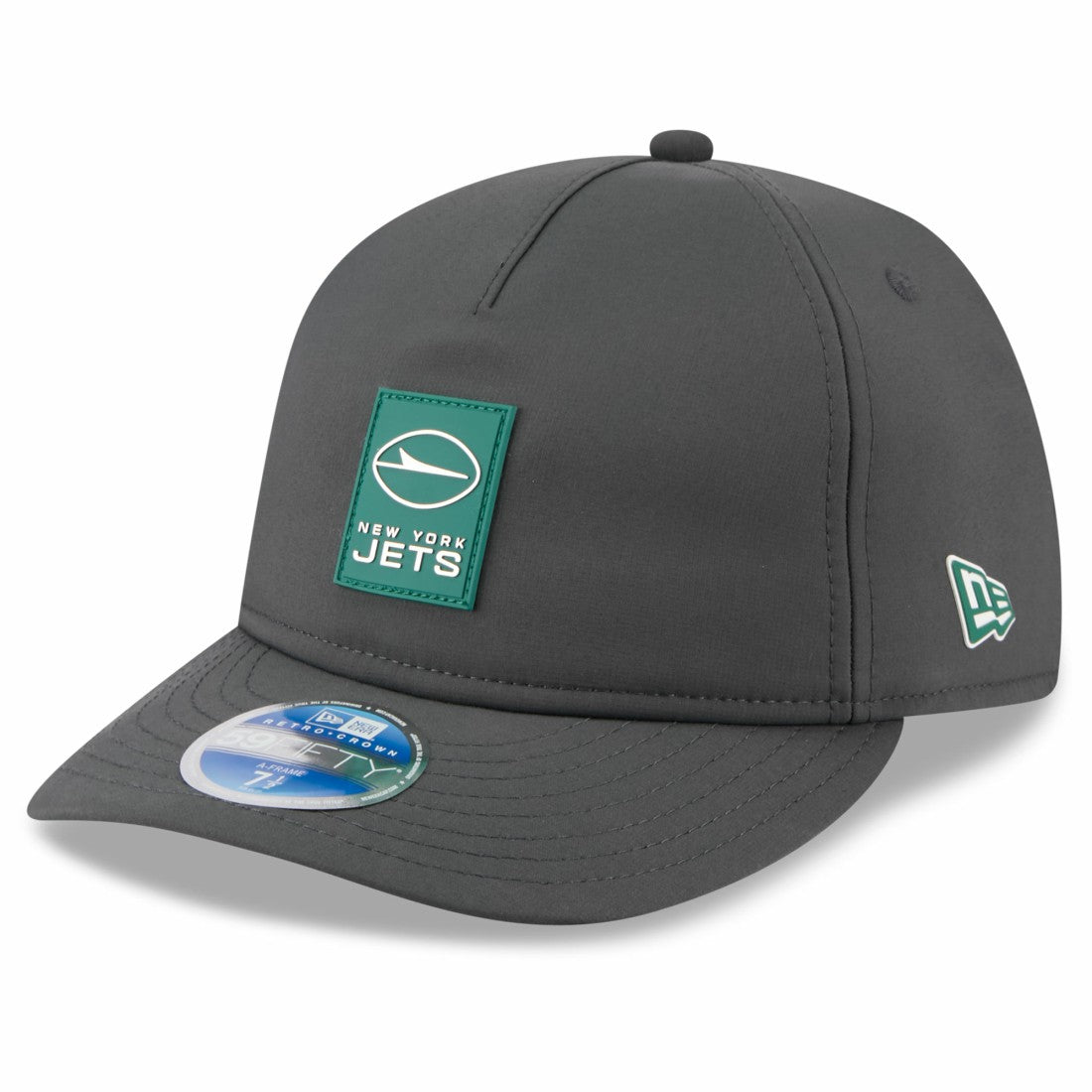 New York Jets New Era 2025 Sideline Cold Weather Retro Crown 59FIFTY Fitted Hat Charcoal - NFL
