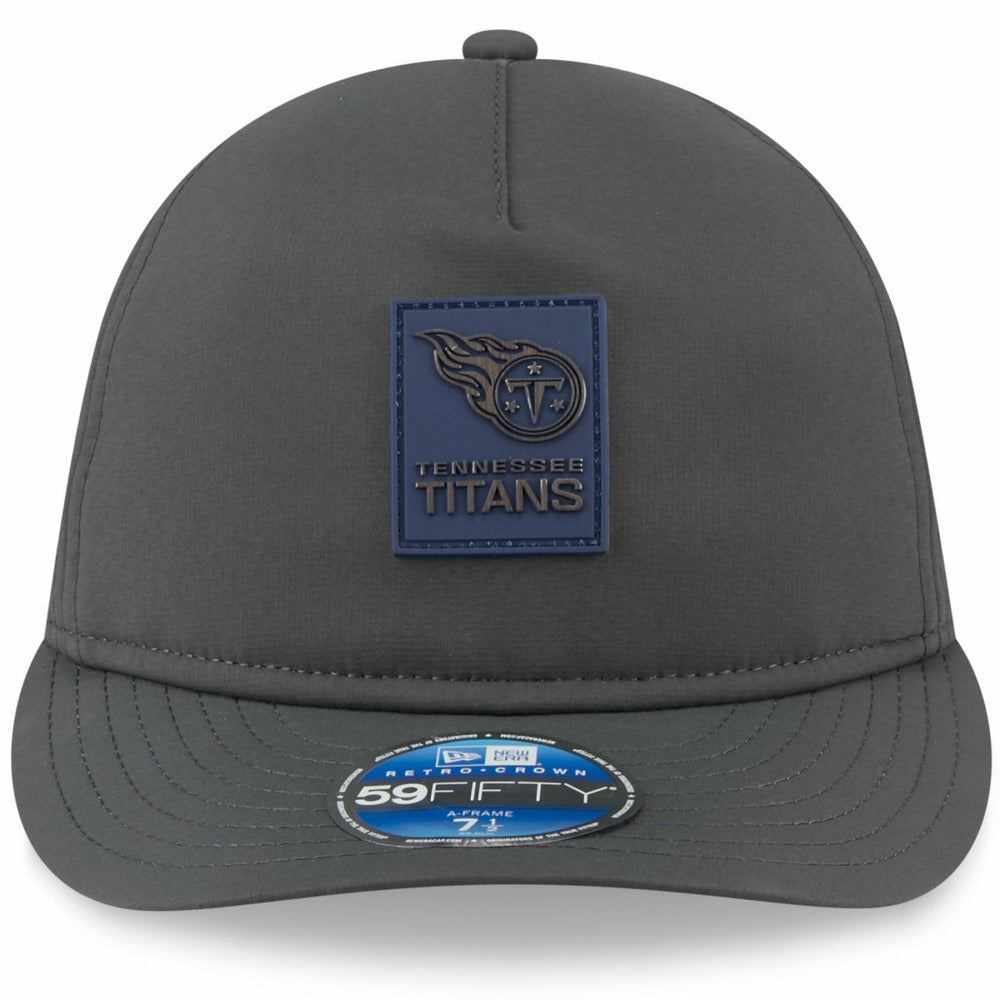 Tennessee Titans New Era 2025 Sideline Cold Weather Retro Crown 59FIFTY Fitted Hat Charcoal - NFL
