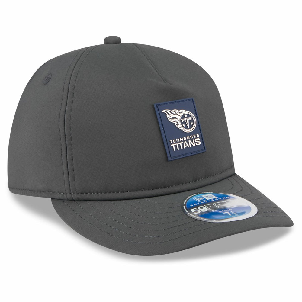 Tennessee Titans New Era 2025 Sideline Cold Weather Retro Crown 59FIFTY Fitted Hat Charcoal - NFL