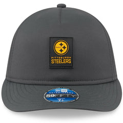 Pittsburgh Steelers New Era 2025 Sideline Cold Weather Retro Crown 59FIFTY Fitted Hat Charcoal - NFL