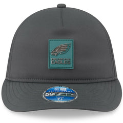 Philadelphia Eagles New Era 2025 Sideline Cold Weather Retro Crown 59FIFTY Fitted Hat Charcoal - NFL