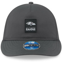 Baltimore Ravens New Era 2025 Sideline Cold Weather Retro Crown 59FIFTY Fitted Hat Charcoal - NFL