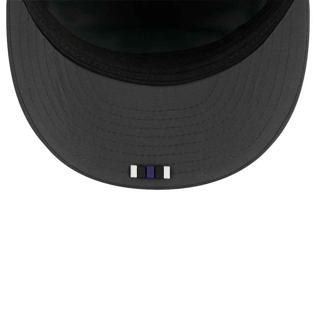 Baltimore Ravens New Era 2025 Sideline Cold Weather Retro Crown 59FIFTY Fitted Hat Charcoal - NFL