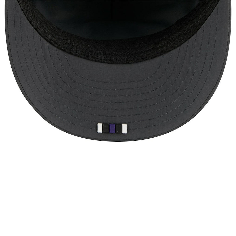 Baltimore Ravens New Era 2025 Sideline Cold Weather Retro Crown 59FIFTY Fitted Hat Charcoal - NFL