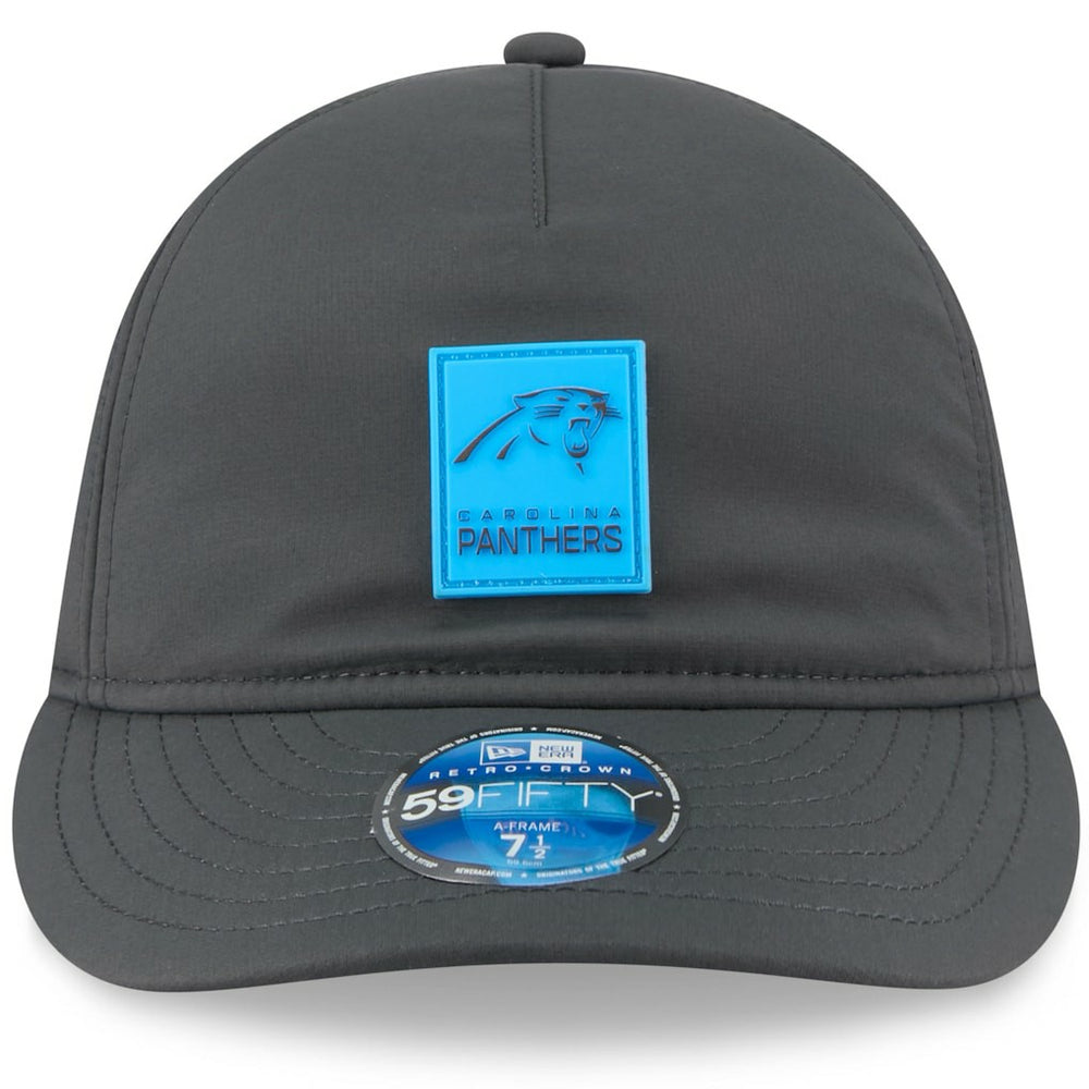 Carolina Panthers New Era 2025 Sideline Cold Weather Retro Crown 59FIFTY Fitted Hat Charcoal - NFL