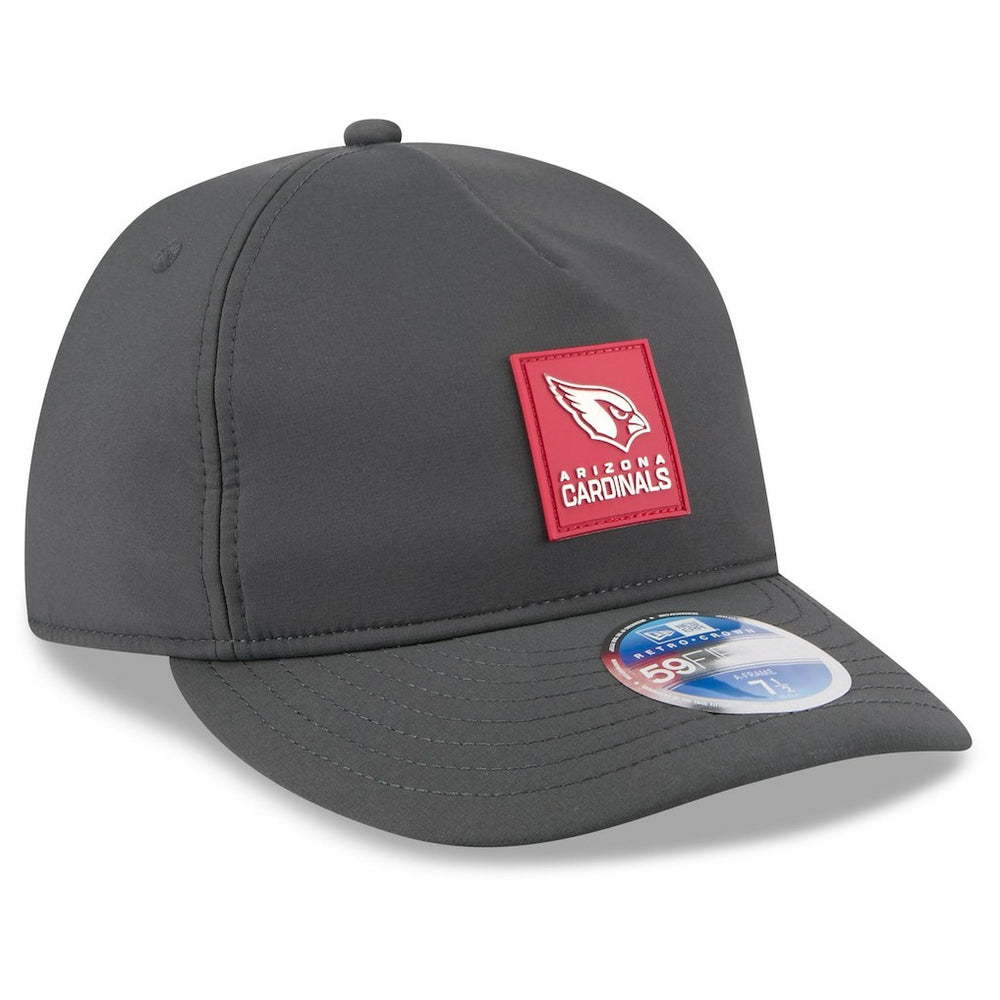 Arizona Cardinals New Era 2025 Sideline Cold Weather Retro Crown 59FIFTY Fitted Hat Charcoal - NFL