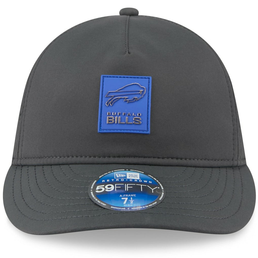 Buffalo Bills New Era 2025 Sideline Cold Weather Retro Crown 59FIFTY Fitted Hat Charcoal - NFL
