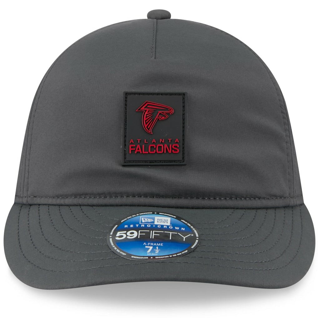 Atlanta Falcons New Era 2025 Sideline Cold Weather Retro Crown 59FIFTY Fitted Hat Charcoal - NFL