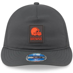 Cleveland Browns New Era 2025 Sideline Cold Weather Retro Crown 59FIFTY Fitted Hat Charcoal - NFL