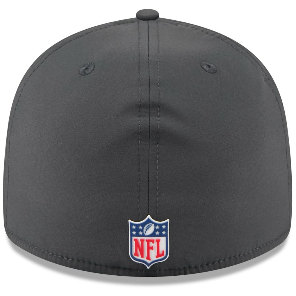 Cleveland Browns New Era 2025 Sideline Cold Weather Retro Crown 59FIFTY Fitted Hat Charcoal - NFL