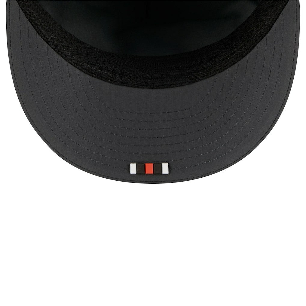 Cleveland Browns New Era 2025 Sideline Cold Weather Retro Crown 59FIFTY Fitted Hat Charcoal - NFL