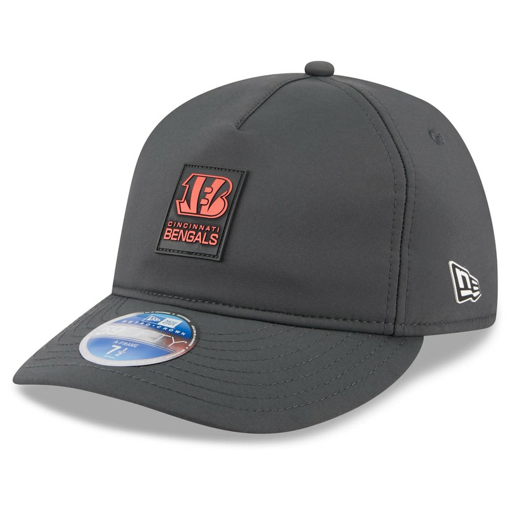 Cincinnati Bengals New Era 2025 Sideline Cold Weather Retro Crown 59FIFTY Fitted Hat Charcoal - NFL