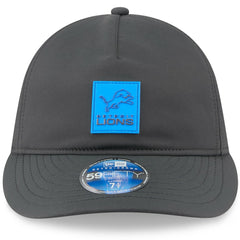 Detroit Lions New Era 2025 Sideline Cold Weather Retro Crown 59FIFTY Fitted Hat Charcoal - NFL