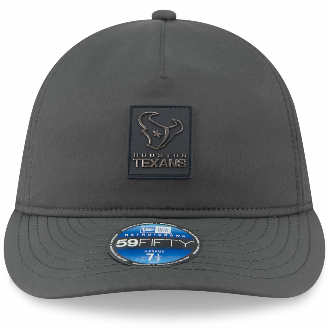 Houston Texans New Era 2025 Sideline Cold Weather Retro Crown 59FIFTY Fitted Hat Charcoal - NFL