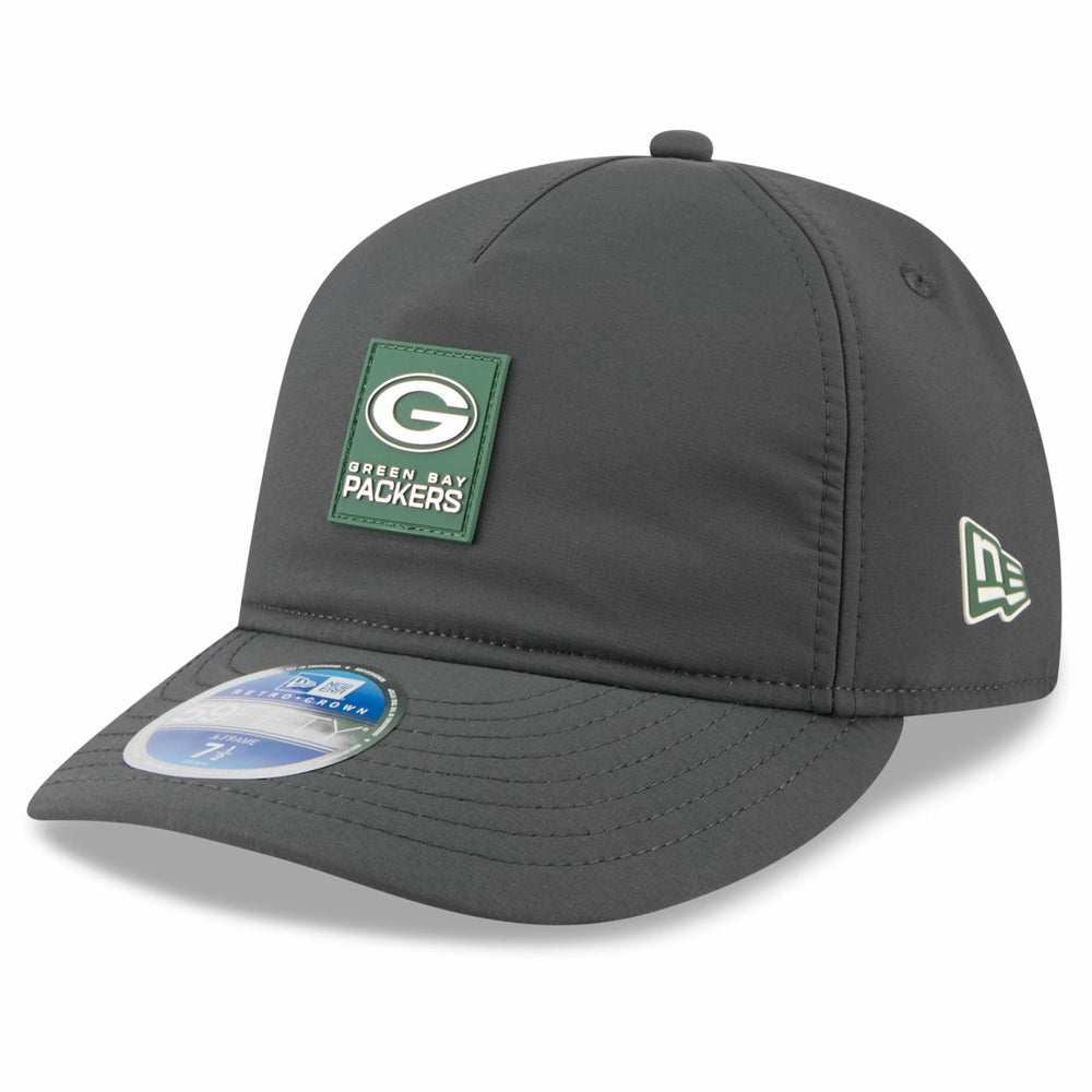 Green Bay Packers New Era 2025 Sideline Cold Weather Retro Crown 59FIFTY Fitted Hat Charcoal - NFL