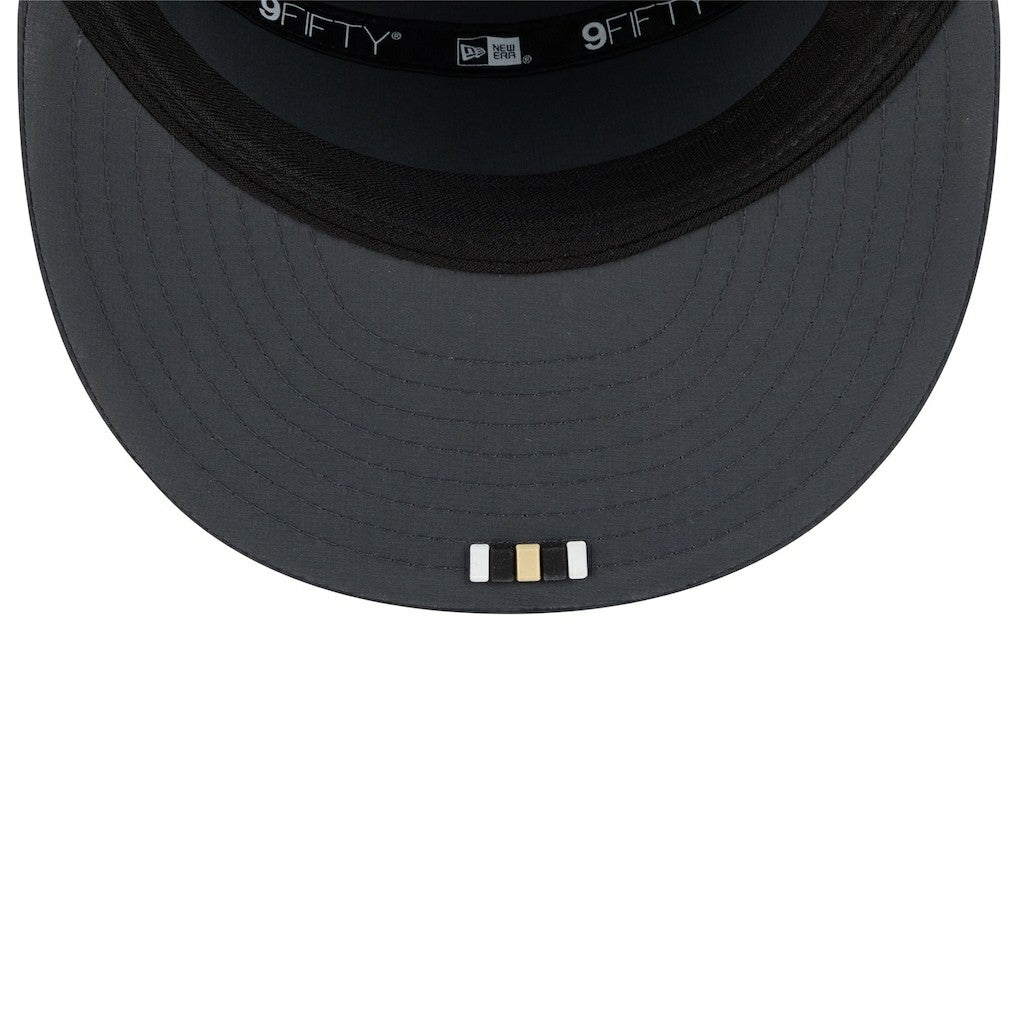 New Orleans Saints New Era 2025 Sideline Cold Weather Split Panel 9FIFTY Snapback Hat Charcoal - NFL