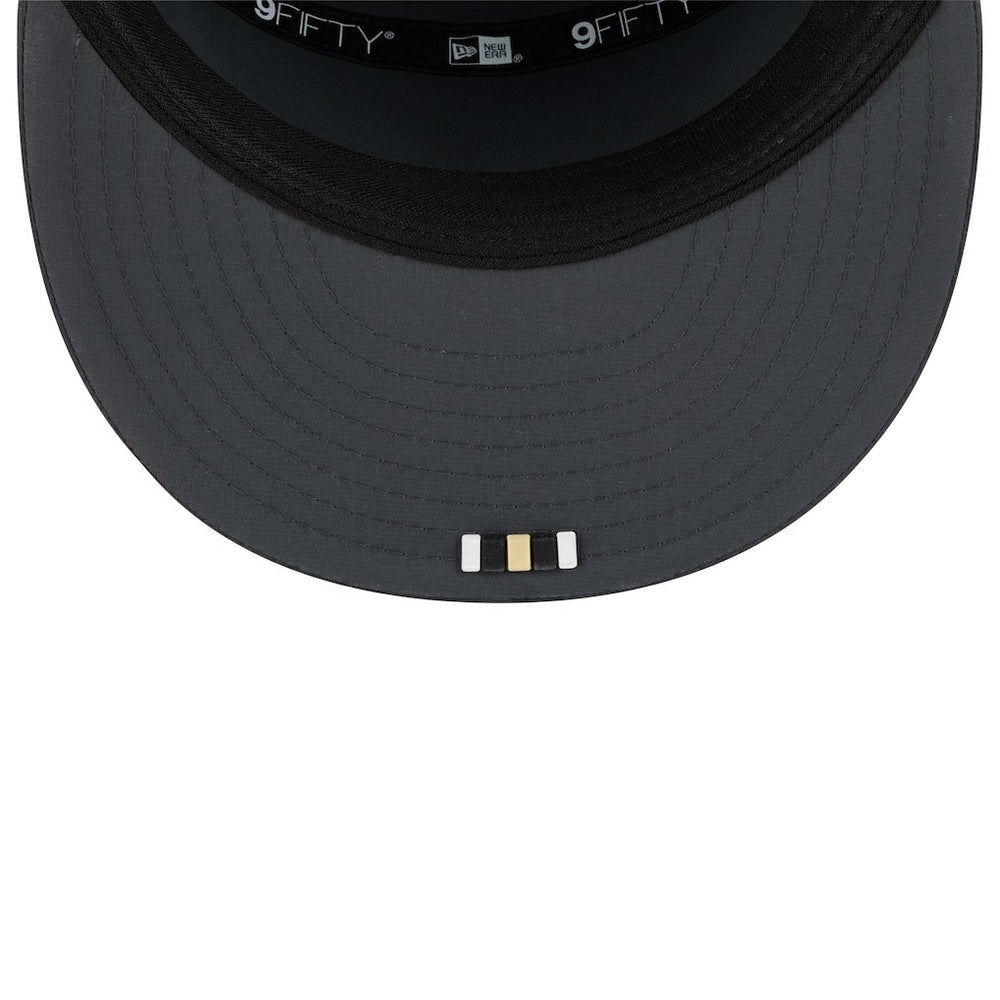 New Orleans Saints New Era 2025 Sideline Cold Weather Split Panel 9FIFTY Snapback Hat Charcoal - NFL