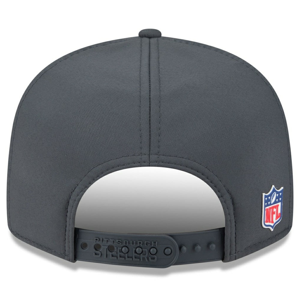 Pittsburgh Steelers New Era 2025 Sideline Cold Weather Split Panel 9FIFTY Snapback Hat Charcoal - NFL