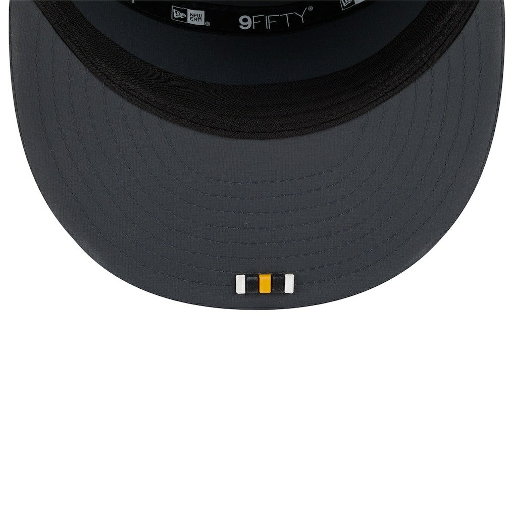 Pittsburgh Steelers New Era 2025 Sideline Cold Weather Split Panel 9FIFTY Snapback Hat Charcoal - NFL