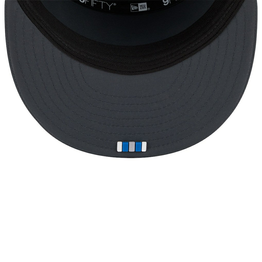 Detroit Lions New Era 2025 Sideline Cold Weather Split Panel 9FIFTY Snapback Hat Charcoal - NFL