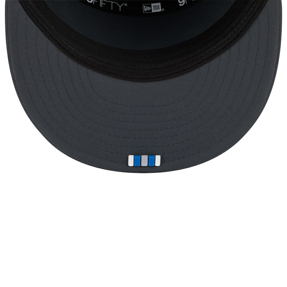 Detroit Lions New Era 2025 Sideline Cold Weather Split Panel 9FIFTY Snapback Hat Charcoal - NFL