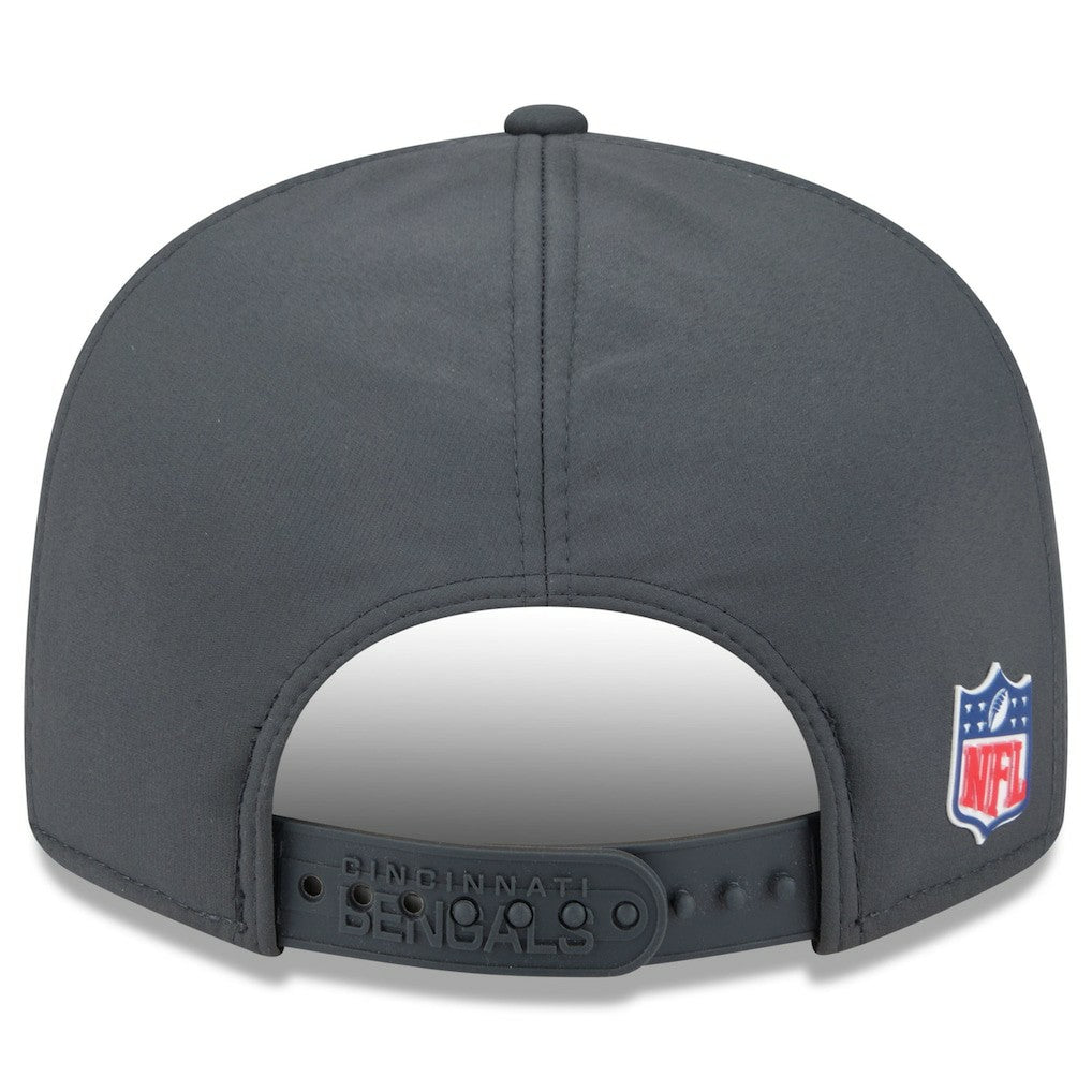 Cincinnati Bengals New Era 2025 Sideline Cold Weather Split Panel 9FIFTY Snapback Hat Charcoal - NFL
