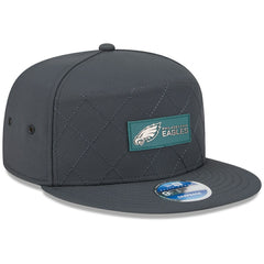 Philadelphia Eagles New Era 2025 Sideline Cold Weather Split Panel 9FIFTY Snapback Hat Charcoal - NFL