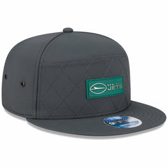 New York Jets New Era 2025 Sideline Cold Weather Split Panel 9FIFTY Snapback Hat Charcoal - NFL