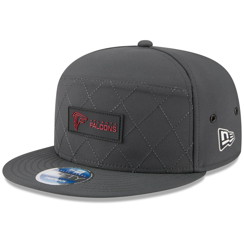 Atlanta Falcons New Era 2025 Sideline Cold Weather Split Panel 9FIFTY Snapback Hat Charcoal - NFL