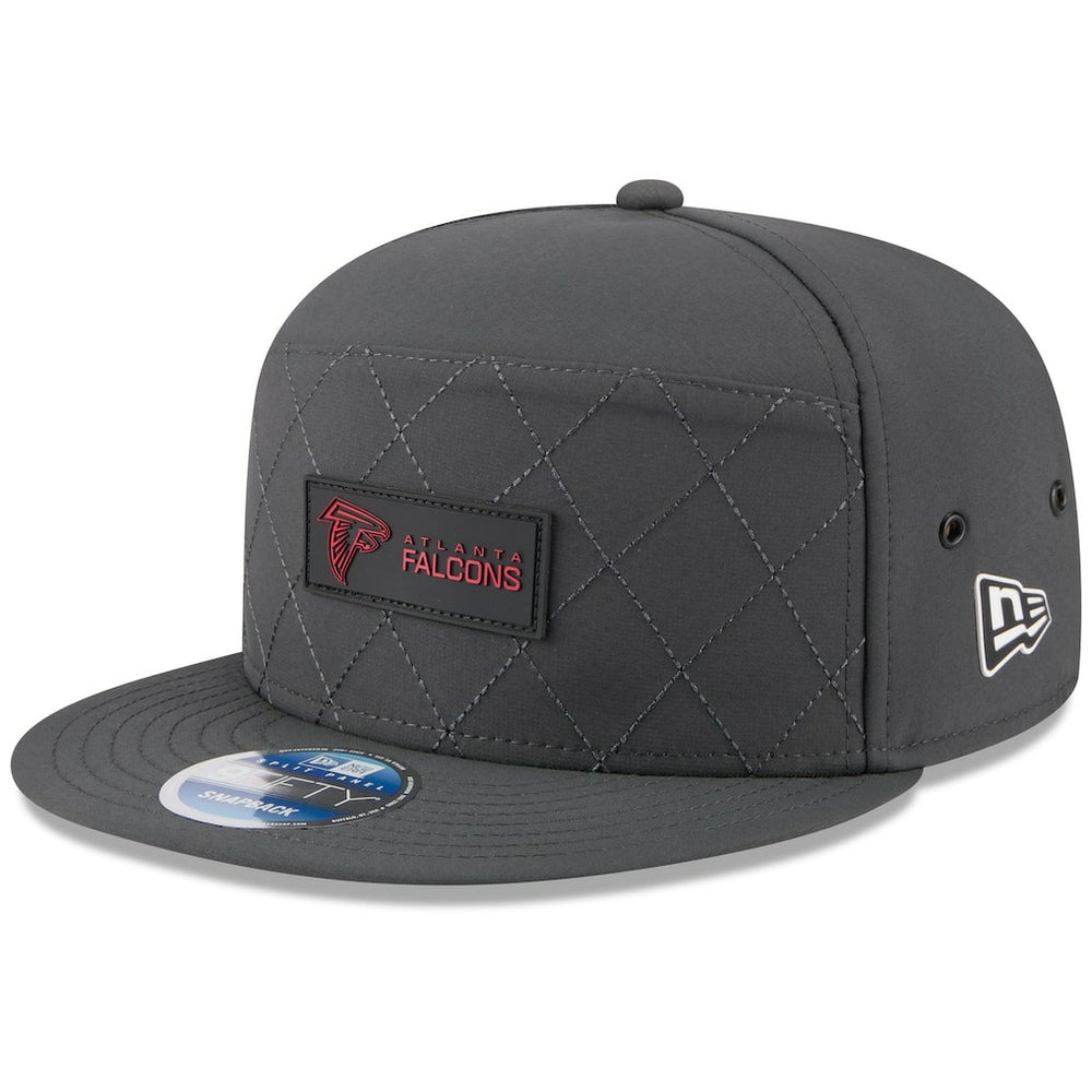 Atlanta Falcons New Era 2025 Sideline Cold Weather Split Panel 9FIFTY Snapback Hat Charcoal - NFL