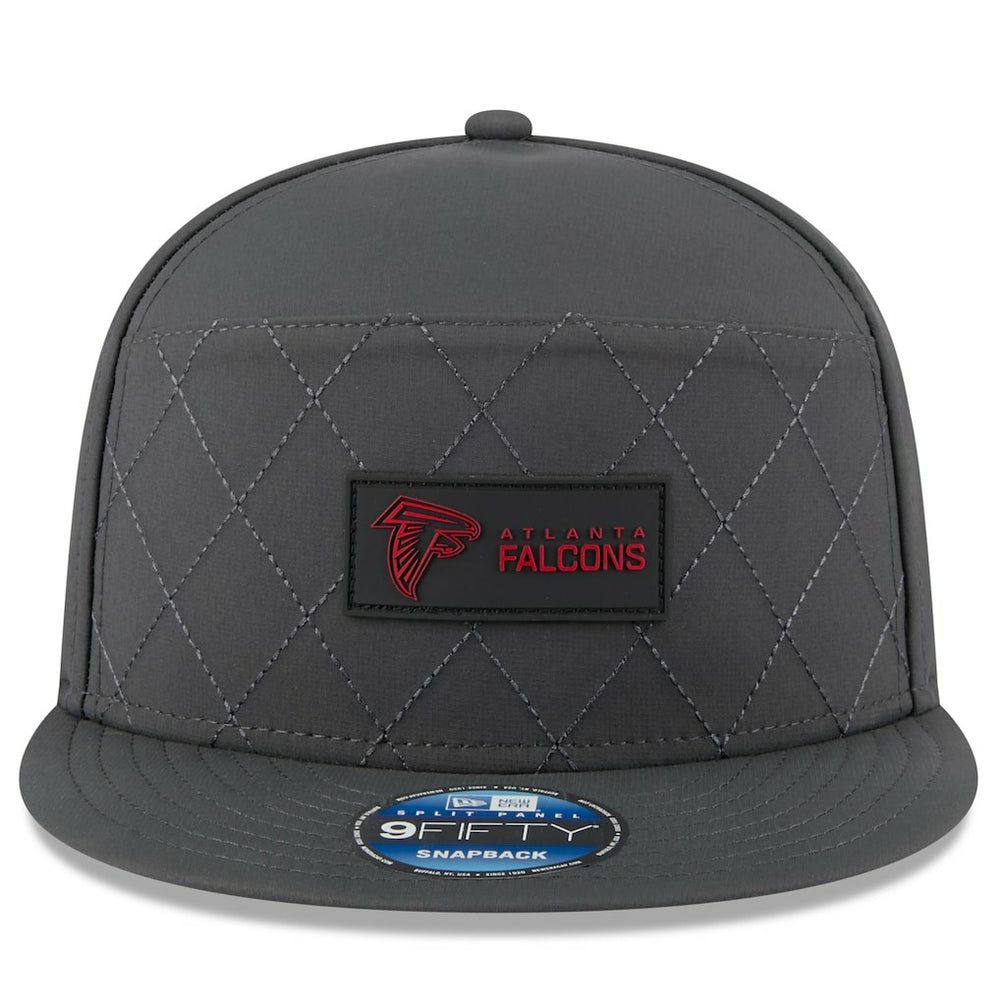 Atlanta Falcons New Era 2025 Sideline Cold Weather Split Panel 9FIFTY Snapback Hat Charcoal - NFL