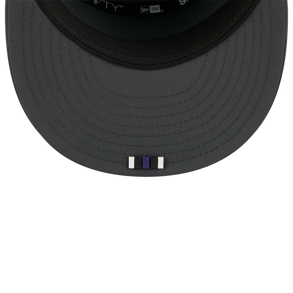 Baltimore Ravens New Era 2025 Sideline Cold Weather Split Panel 9FIFTY Snapback Hat Charcoal - NFL