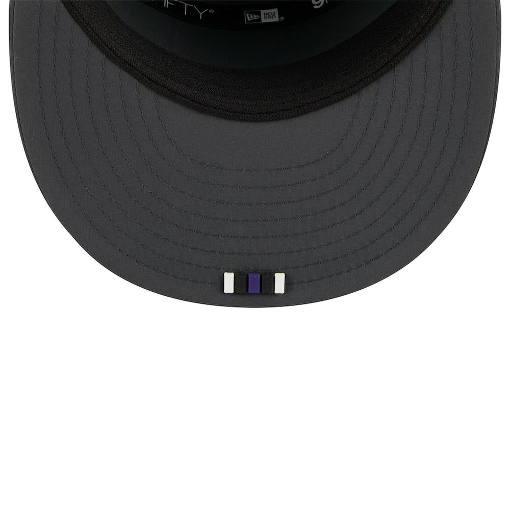 Baltimore Ravens New Era 2025 Sideline Cold Weather Split Panel 9FIFTY Snapback Hat Charcoal - NFL