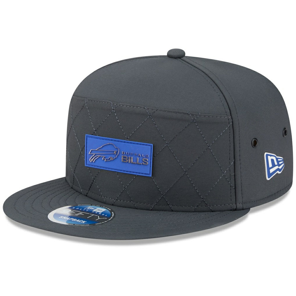 Buffalo Bills New Era 2025 Sideline Cold Weather Split Panel 9FIFTY Snapback Hat Charcoal - NFL