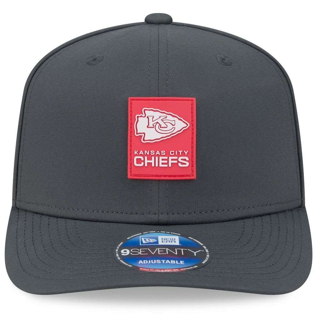 Kansas City Chiefs New Era 2025 Sideline Cold Weather 9SEVENTY Adjustable Hat Charcoal - NFL