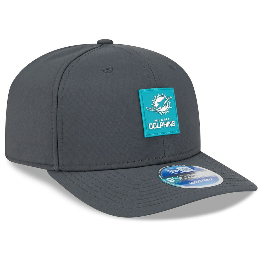 Miami Dolphins New Era 2025 Sideline Cold Weather 9SEVENTY Adjustable Hat Charcoal - NFL